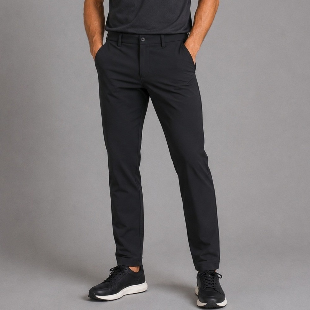 Lululemon Commission Pant Classic Black Mens 34 Technical Trousers Commuter
